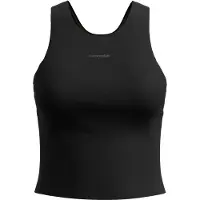 Icebreaker Merino 150 Active Cropped Bra-tank Sports Top Noir XL Femme