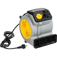 Vacmaster AM1202 Ventilateur de table 124 watts avec 3 réglages de vitesse, séchage de tapis, silencieux, pour refroidissement, ventilation et séchage