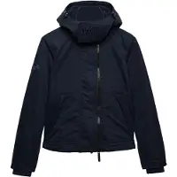Superdry pour femme. W5012175A Veste Coupe-Vent Arctique MF avec Capuche marine (L), Casuel, Sport, Polyester