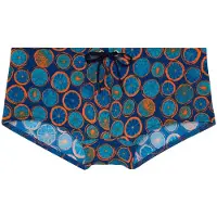 Hom Shorts de bain ' Swim Trunk Trapani ' bleu marine / orange
