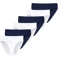 Schiesser Slip 'Essentials' bleu foncé / blanc