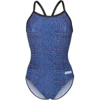Arena Maillot de bain 'SNAKESKIN LIGHTDROP' bleu / bleu nuit / noir