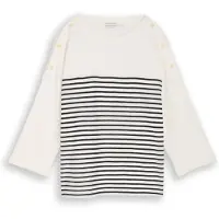 Tom Tailor Pull-over noir / blanc cassé