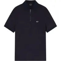 Armani Exchange pour homme. XM002372AF21936UB101 Polo marine profond (XS), Casuel, Viscose, Manche courte