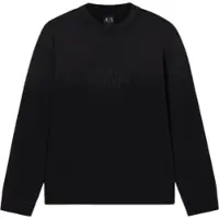 Armani Exchange pour homme. XM001767AF20169UC001 Sweatshirt Logo Broderie noir (XL), Casuel, Coton, Manche courte
