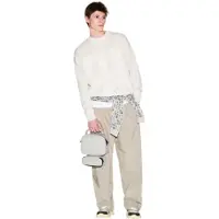 Armani Exchange pour homme. XM002175AF18754U1074 Pull décontracté blanc (S), Casuel, Coton, Manche longue