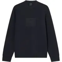 Armani Exchange pour homme. XM002395AF19936UB101 Sweat à coupe régulière gris foncé (XL), Casuel, Polyester, Manche courte