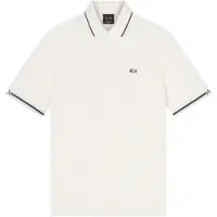 Armani Exchange pour homme. XM002356AF13026U0009 Polo beige décontracté (L), Casuel, Coton, Manche courte