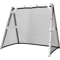 Axi 4-In-1 Sportsfun Gris / Blanc | Cadre 4-In-1 Pour Balançoire, Football, Volley-Ball Et Tennis | Portique Balançoire Et Buts