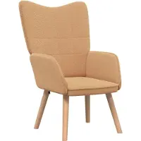 vidaXL fauteuil Beige 62 x 67 x 95,5 cm Tissu Sherpa