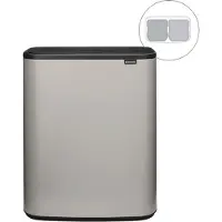 Brabantia Bo Touch Bin, Poubelle, Gris