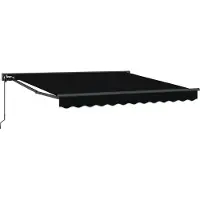 vidaXL Cadre d'auvent noir 300 x 250 cm