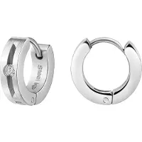 Zeeme Boucles d'oreilles blanc