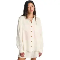 Billabong Swell Long Sleeve Blouse Beige M Femme