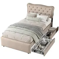 OKWISH Canapé-lit 140x200 cm, daybed sans matelas, lit pour jeunes avec lit extensible et sommier à lattes, daybed avec prise et 2 ports USB – blanc