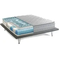 Talamo Italia Atilla - Matelas Simple, 200x80x26h cm Blanc, Déhoussable Italy