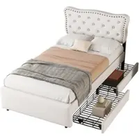 OKWISH Canapé-lit 90x200 cm, daybed sans matelas, lit pour jeunes avec lit extensible et sommier à lattes, daybed avec prise et 2 ports USB – blanc