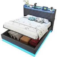 OKWISH Lit Banquette Bois 90x200 cm avec Étagères de Rangement et Prises USB, Lit Simple Multifonction pour Enfant ou Adolescent - Blanc