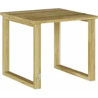 vidaXL Table Nature 40 x 40 x 36 cm en bois de pin imprégné