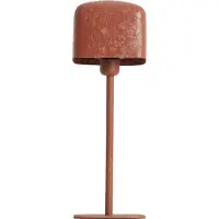 Light & Living Lampe de chevet Elenie 15x15cm - orange foncé mat