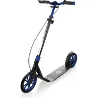 Globber ONE NL 230 ULTIMATE - Trottinette, 230 mm, ABEC 9, frein à main, mécanisme de pliage, réglable en hauteur, bleu foncé