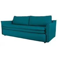 Miuform Charming Charlie - Canapé avec fonction lit et coffre de lit - 225x92cm - Turquoise - Canapé-lit 3 places
