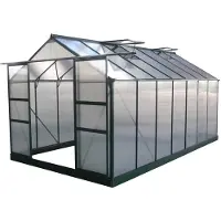 HABITAT ET JARDIN Serre jardin polycarbonate "Dahlia" Vert Sapin 13,29 m²
