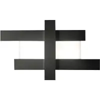 Gea Luce Plafonnier Doha P/G 50W Led 4470Lm 3000K Noir - Plafonnier D'Intérieur En Aluminium Et Méthacrylate De Bisatin - Gealuce