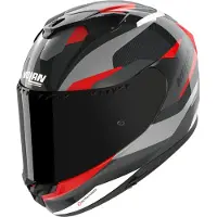 Nolan X-904 UC QUIN CALIBRO Casque Intégral Carbone/Rouge XS unisex noir