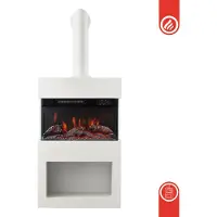 KAMINIO Cheminée électrique Henri 48x117,2 cm 2000 Watt blanc