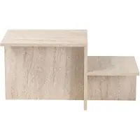 Skye Decor , Harmony - Travertine, tables basses, travertin, 80 x 40 x 40 cm