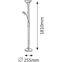 Rabalux Lampe sur pied chrome satiné R7S + G9 1x40W Beta 4075
