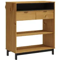 vidaXL Table de bar FLAM 92x45x110 cm pin massif