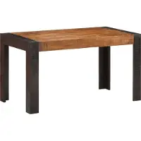 vidaXL Table de salle à manger 140x70x76 cm Mango massif rugueux - Table de salle à manger - Table de salle à manger - Tables de salle à manger