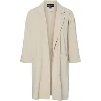 Pieces Manteau en tricot 'PCDAISY' greige