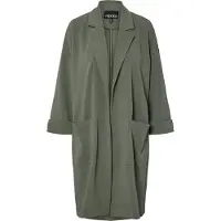 Pieces Manteau en tricot 'PCDAISY' vert foncé