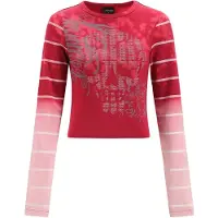 Ed Hardy T-shirt rose / rouge / blanc