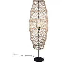 TRIO Lampadaire en rotin Hive Ø 38cm