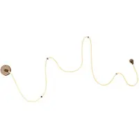 Lucide JANDERIN – Applique murale – LED avec réglage de l'intensité lumineuse – Température de couleur réglable (CCT) – 1x48 W, 2200 K/3300 K – Détecteur de mouvement mains libres – Couleur champagne | Vibes