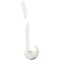 Reality Applique murale LED, métal, blanc mat, avec interrupteur, H 45,5 cm
