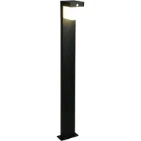 REALITY IMPORT LED, lampe solaire d'extérieur, noire, capteur, fonctionnement sur batterie, H 100 cm