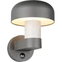 TRIO Applique murale, aluminium, anthracite Capteur de mouvement, H 24,5 cm
