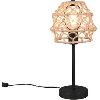 TRIO Lampe de table en rotin Hive Ø 20cm