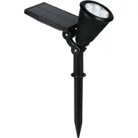 RL LIVE YOUR LIGHT Lampe solaire RGB LED, noir, changement de couleur, batterie, H 36 cm