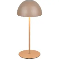 Reality Lampe de table LED d'extérieur, marron, alimentation par batterie, variateur tactile, H 20 cm