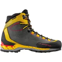 La Sportiva - Chaussures d'alpinisme en GORE-TEX - Trango Tech Leather GTX Black/Yellow en Cuir - Taille 43 - Noir