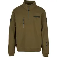 Brandit Tactical Half Zip Sweatshirt Vert L Homme