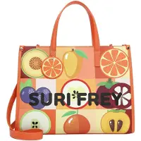 Suri Frey Cabas 'Issy' jaune / vert / orange / noir