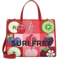 Suri Frey Cabas 'Issy' vert / violet / rouge