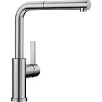 BLANCO Robinet de cuisine avec douchette LANORA-F approuvé DVGW inox brossé 526180